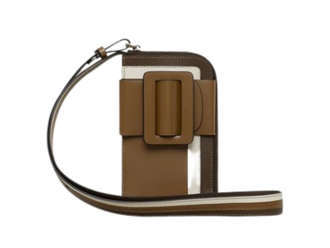 Boyy BUCKLE CROSS BODY PHONE CASE TIRAMISU