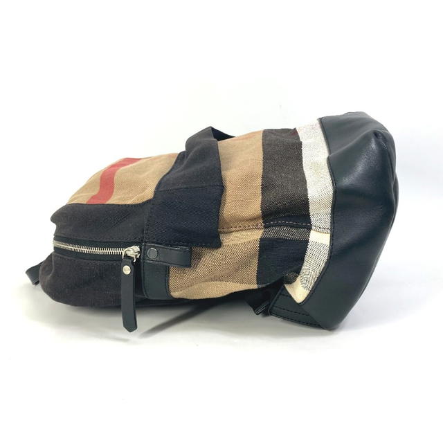 Burberry BURBERRY 3958527 Backpack mega check pattern Bag Canvas/Leather Beige/Black - view 5