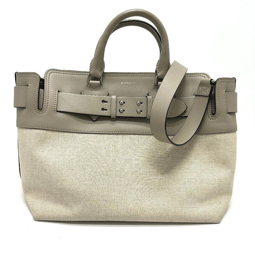 Burberry BURBERRY 4076673 Belt bag medium 2WAY bag Hand Bag Canvas/Leather Beige