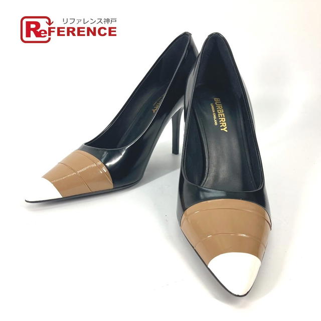 Burberry BURBERRY 8008584 Tricolor color heels shoes pumps Unused - view 1