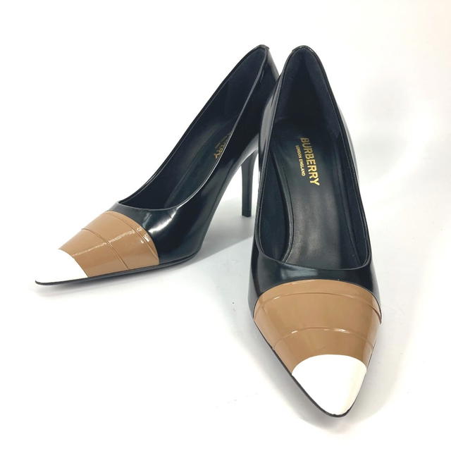 Burberry BURBERRY 8008584 Tricolor color heels shoes pumps Unused - view 2