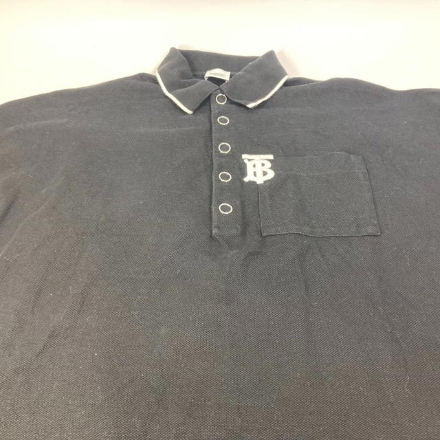 Burberry BURBERRY 8015131 TB Logo Bicolor haori tops poncho cotton Black/White - view 4