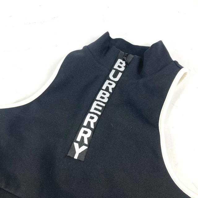 Burberry BURBERRY 8018926 Logo Sleeveless Apparel Bicolor Yoga Wear Sportswear Tank top - view 4