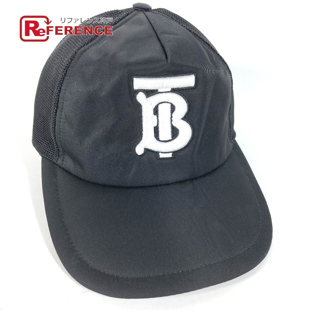 Burberry BURBERRY 8019211 TB hat cap baseball cap Nylon Black/White
