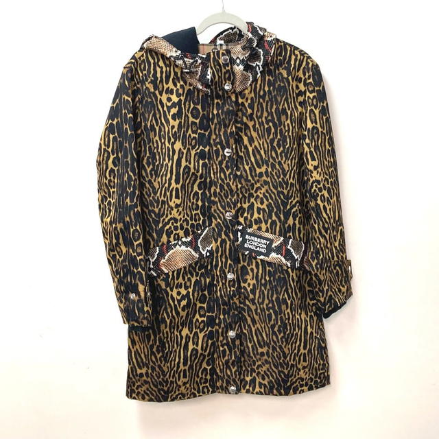 Burberry BURBERRY 8022743 Check blouson Hooded jumper outer coat long sleeve Long coat - view 2