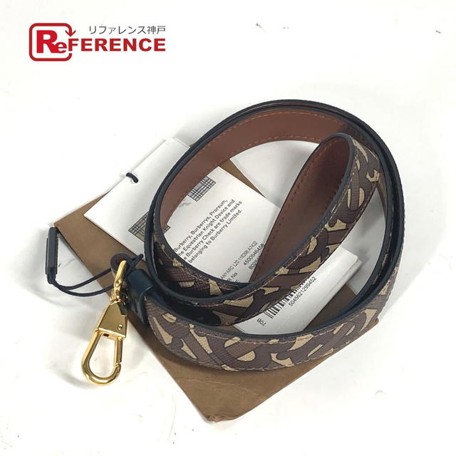 Burberry BURBERRY 8025468 TB logo Neck Strap Accessories strap Leather Brown Unused - view 1
