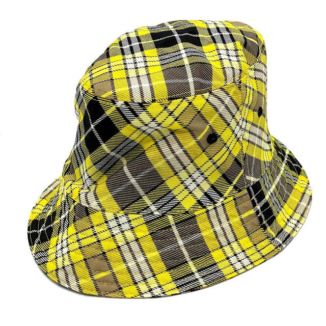 Burberry Burberry 8036994 Vintage check reversible Bucket hat Yellow x Brown - view 1