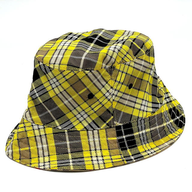 Burberry Burberry 8036994 Vintage check reversible Bucket hat Yellow x Brown - view 2