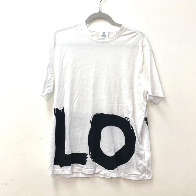 Burberry BURBERRY 8037303 LOVE Tops Apparel Short sleeve T-shirt cotton White/Black - view 2