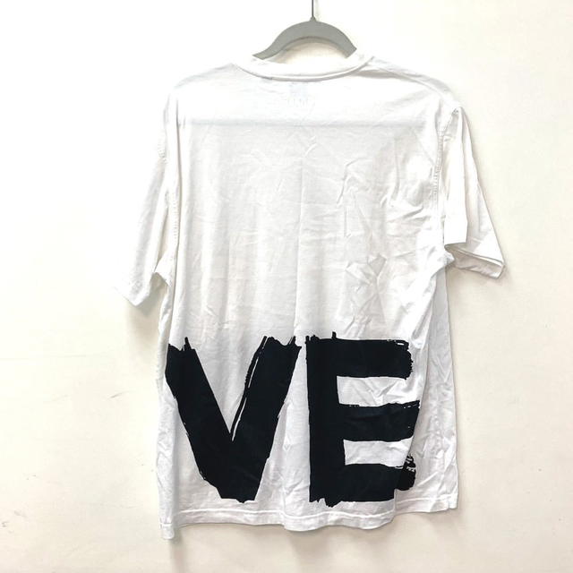 Burberry BURBERRY 8037303 LOVE Tops Apparel Short sleeve T-shirt cotton White/Black - view 3