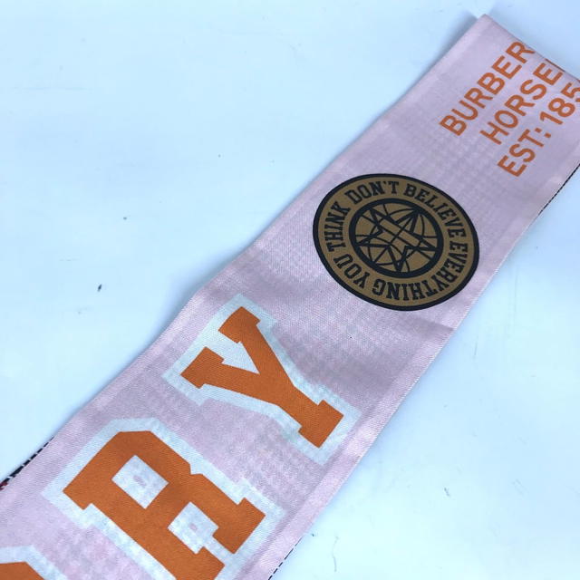 Burberry BURBERRY 8037524 logo BandeauScarf Scarf silk pink/Orange - view 4