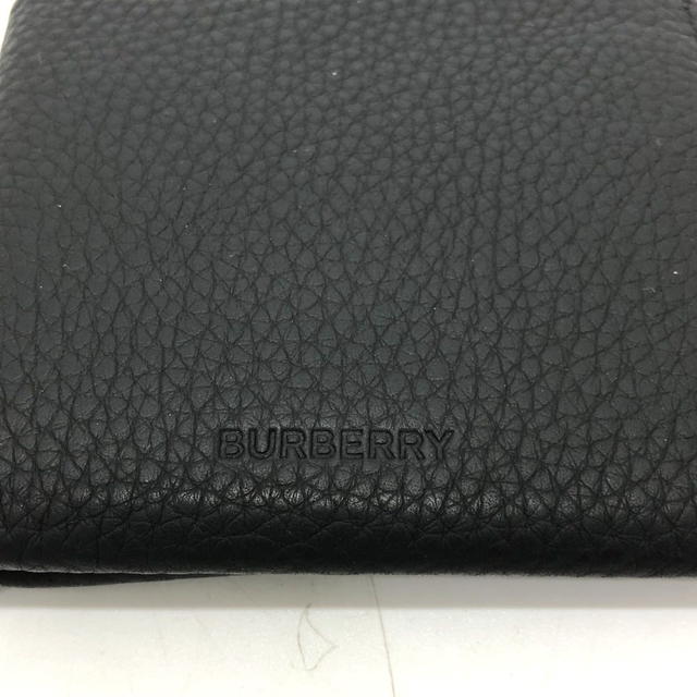 Burberry BURBERRY 8043377 logo Wallet Saif Folded wallet Leather Black - view 3