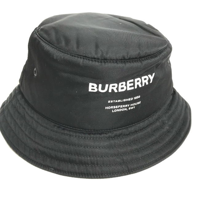 Burberry BURBERRY 8044081 horse ferry logo hat bucket hat bob hat Nylon Black/White - view 2