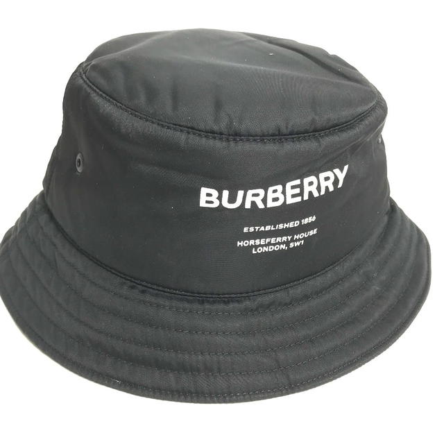 Burberry BURBERRY 8044081 horse ferry logo hat bucket hat bob hat Nylon Black/White - view 3