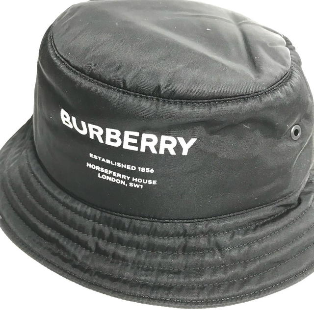 Burberry BURBERRY 8044081 horse ferry logo hat bucket hat bob hat Nylon Black/White - view 4