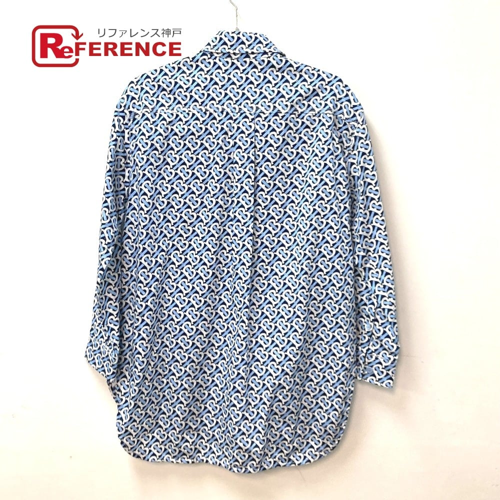 Burberry BURBERRY 8048813 Long sleeve apparel TB Shirt Dress Logo tops Dress cotton blue