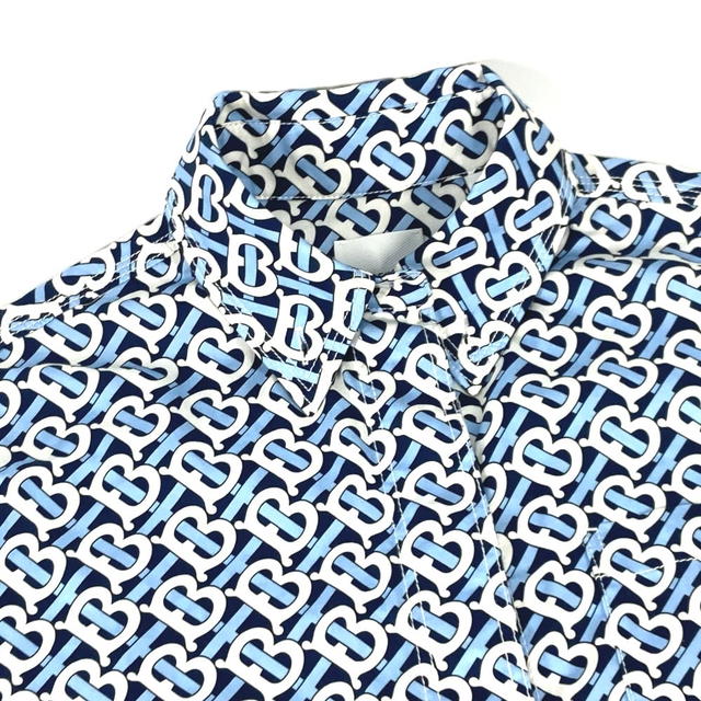 Burberry BURBERRY 8048813 Long sleeve apparel TB Shirt Dress Logo tops Dress cotton blue - view 4