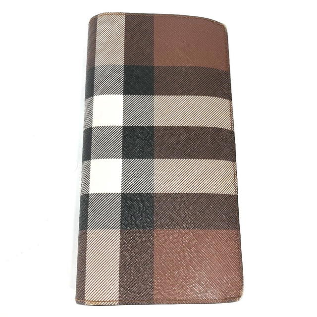 Burberry BURBERRY 8052803 Long wallet giant check Bifold Long Wallet PVC Brown - view 3