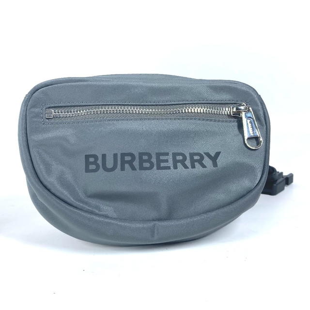 Burberry BURBERRY 8052888 cross logo Belt Bag Waist Pouch body bag gray/Black Unused - view 2