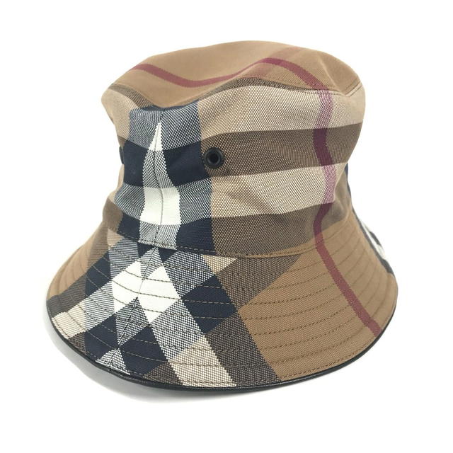 Burberry BURBERRY 8052981 check hat hat bucket hat bob hat hat cotton Beige/Brown Unused - view 2
