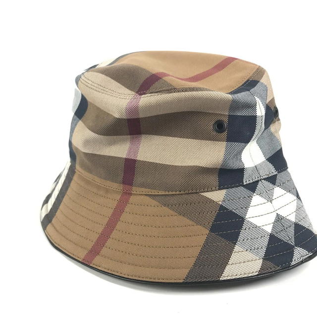 Burberry BURBERRY 8052981 check hat hat bucket hat bob hat hat cotton Beige/Brown Unused - view 3