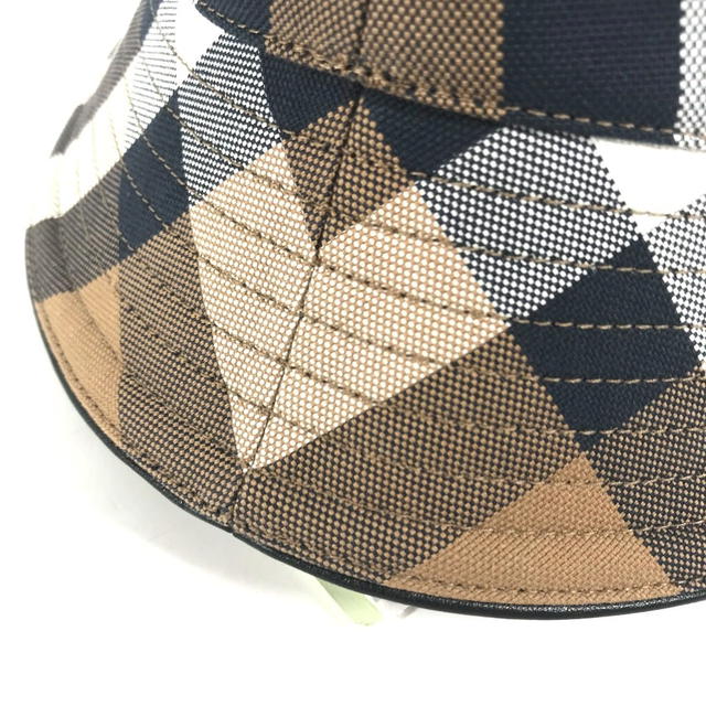 Burberry BURBERRY 8052981 check hat hat bucket hat bob hat hat cotton Beige/Brown Unused - view 5