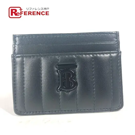 Buy BURBERRY 8064827 TB logo Business Card Holder Card Case Leather Black Unused at Sasom – Authentic and Ready to Ship