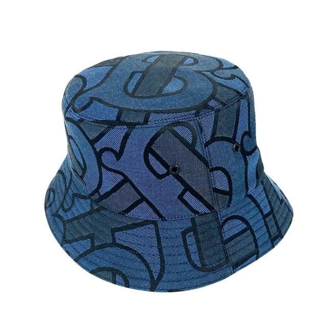 Burberry BURBERRY 8072726 TB logo hat hat bucket hat bob hat hat cotton / polyester blue - view 3