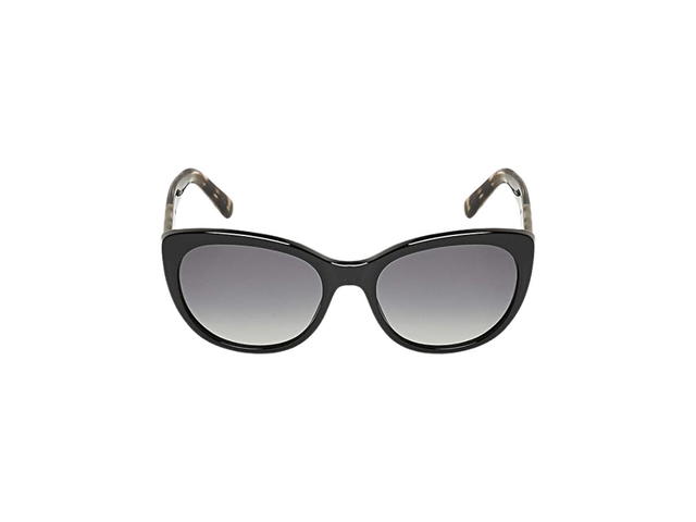 Burberry Burberry Cat-Eye Sunglasses In Black Frame With Polarized Grey Gradient Lenses - view 2