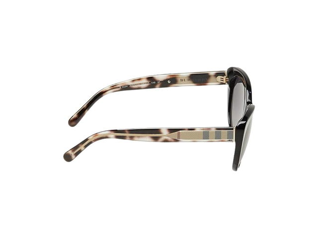 Burberry Burberry Cat-Eye Sunglasses In Black Frame With Polarized Grey Gradient Lenses - view 3