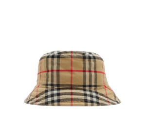 Buy Burberry Check Cotton Bucket Hat Archive Beige at Sasom – Authentic and Ready to Ship