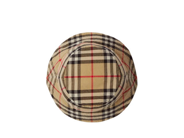 Burberry Burberry Check Cotton Bucket Hat Archive Beige - view 2