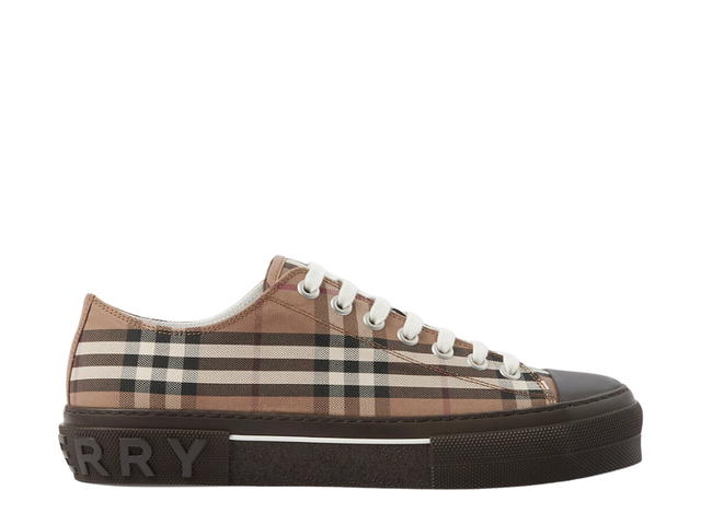 Burberry Burberry Check Cotton Sneakers Birch Brown - view 1