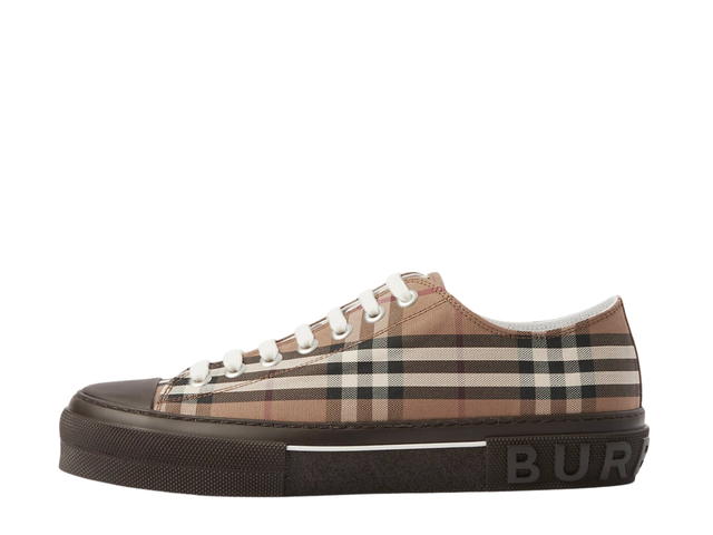 Burberry Burberry Check Cotton Sneakers Birch Brown - view 2