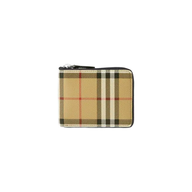 Burberry Burberry Check Zip Around Wallet Archive Beige - view 1