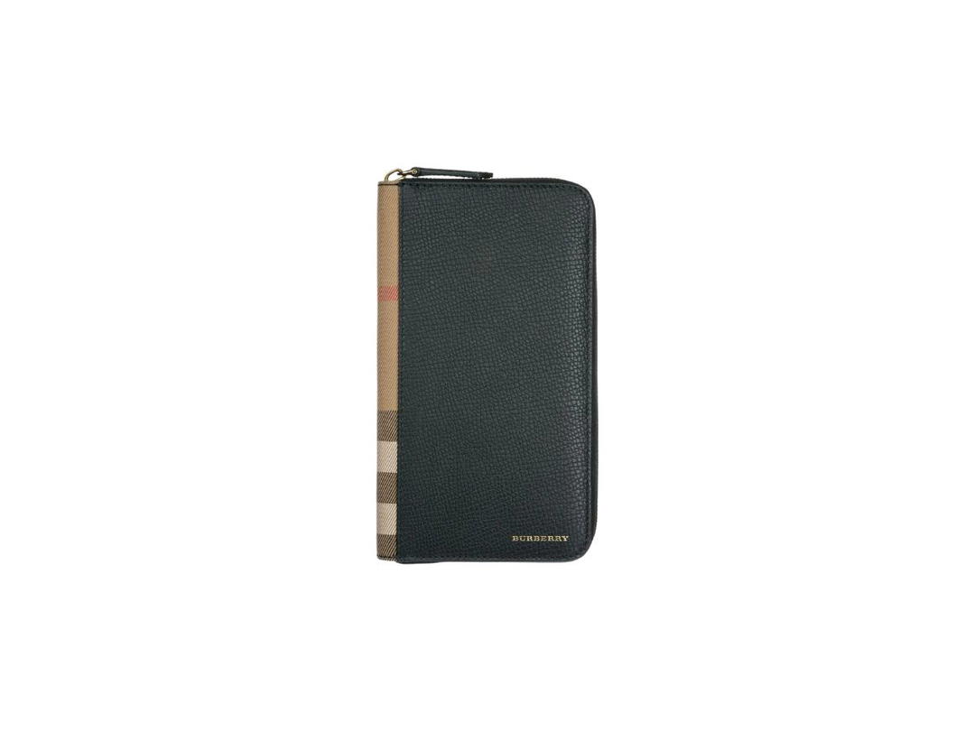 Burberry Burberry Genuine Wallet Credit Card Bifold Renfrew In Leather Black