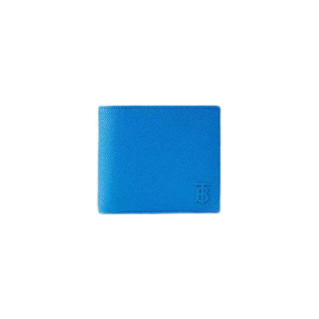 Burberry Burberry Grainy Leather TB Bifold Wallet Vivid Blue - view 2