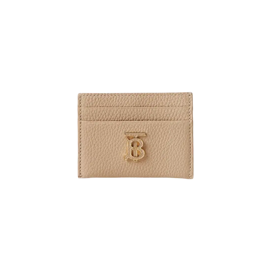 Burberry Burberry Grainy Leather TB Card Case Oat Beige
