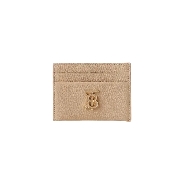 Burberry Burberry Grainy Leather TB Card Case Oat Beige - view 1