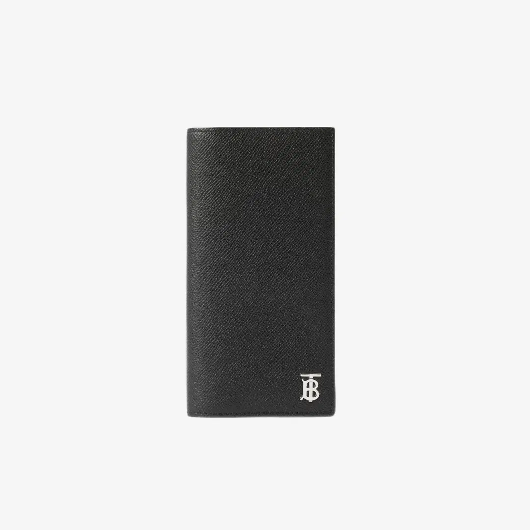 Burberry Burberry Grainy Leather TB Continental Wallet Black