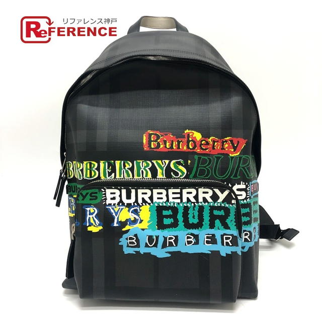 Burberry BURBERRY graphic Check Backpack Backpack PVC gray/Multicolore - view 1