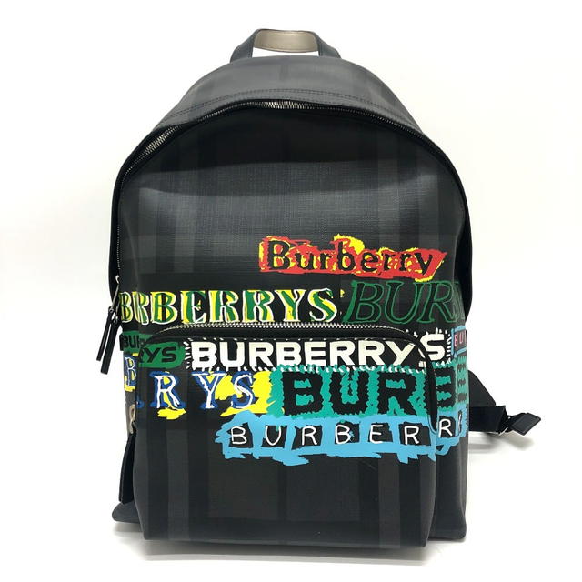 Burberry BURBERRY graphic Check Backpack Backpack PVC gray/Multicolore - view 2