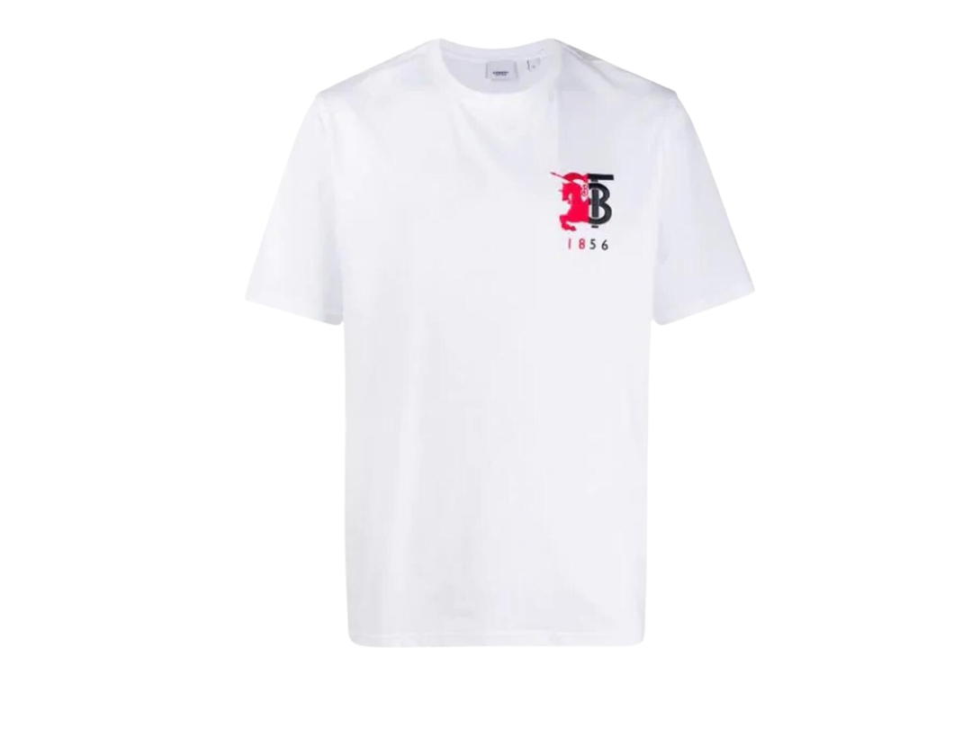 Burberry Burberry Graphic Logo Short Sleeved 1856 T-Shirt White