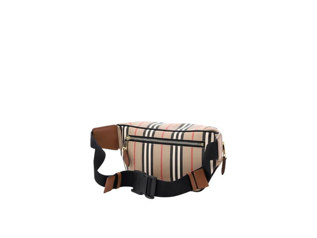 Burberry Burberry Icon Stripe Sonny Bum Bag In Calf Leather Archive Beige - view 2