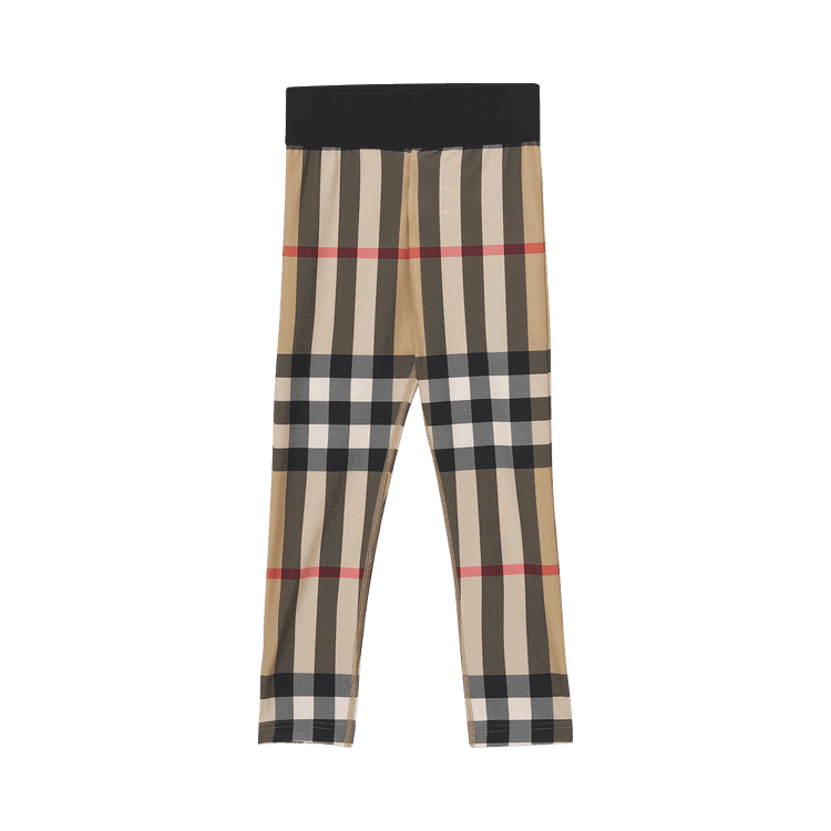 Burberry Burberry Kids Check Stretch Jersey Leggings 'Archive Beige'