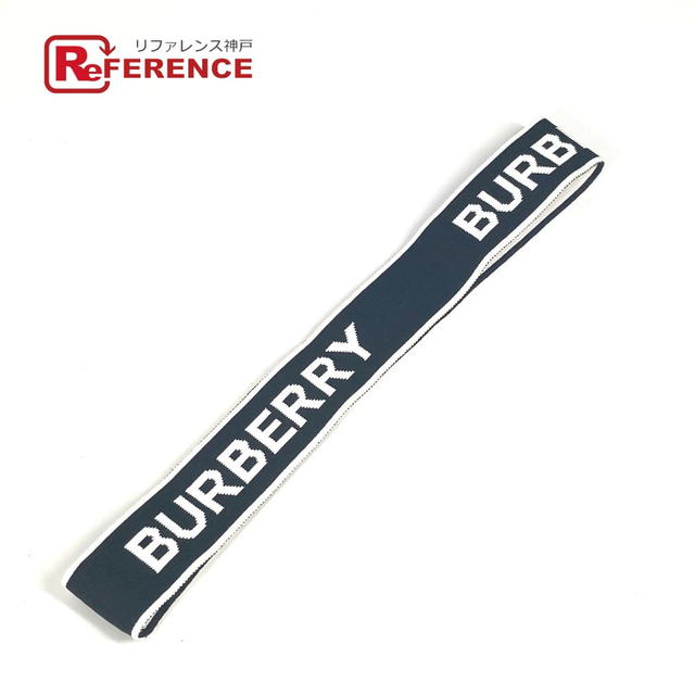 Burberry BURBERRY logo headband accessories hair band Nylon Black/White - view 1