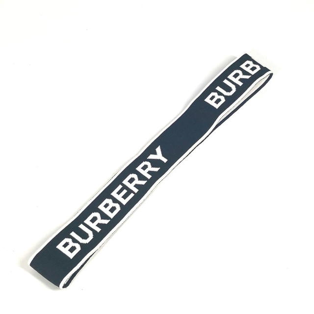 Burberry BURBERRY logo headband accessories hair band Nylon Black/White - view 2