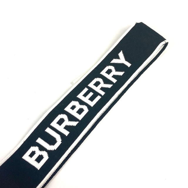 Burberry BURBERRY logo headband accessories hair band Nylon Black/White - view 4