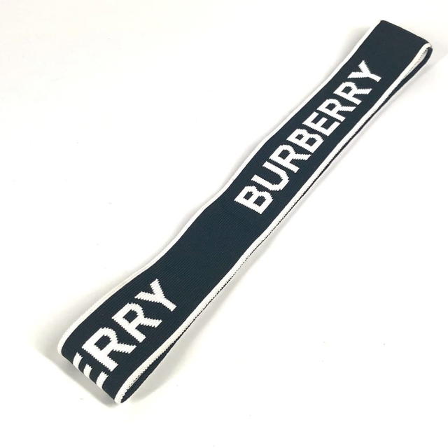 Burberry BURBERRY logo headband accessories hair band Nylon Black/White - view 5