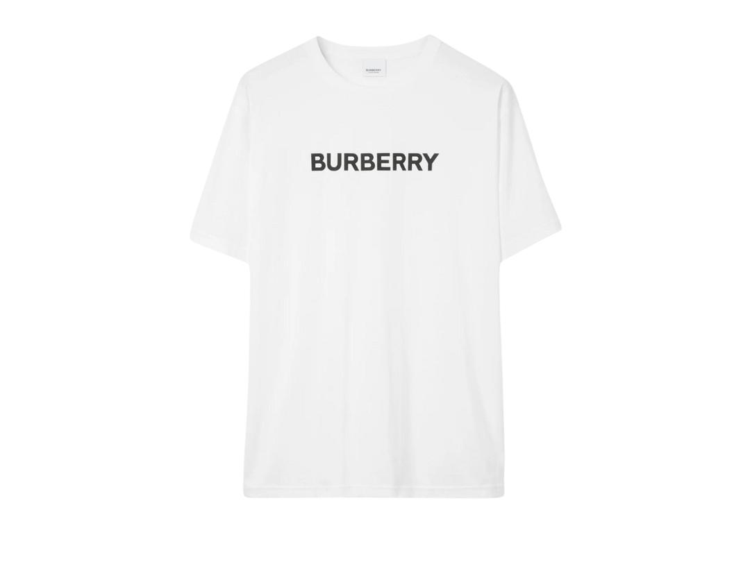 Burberry Burberry Logo Print Cotton Jersey T-Shirt White